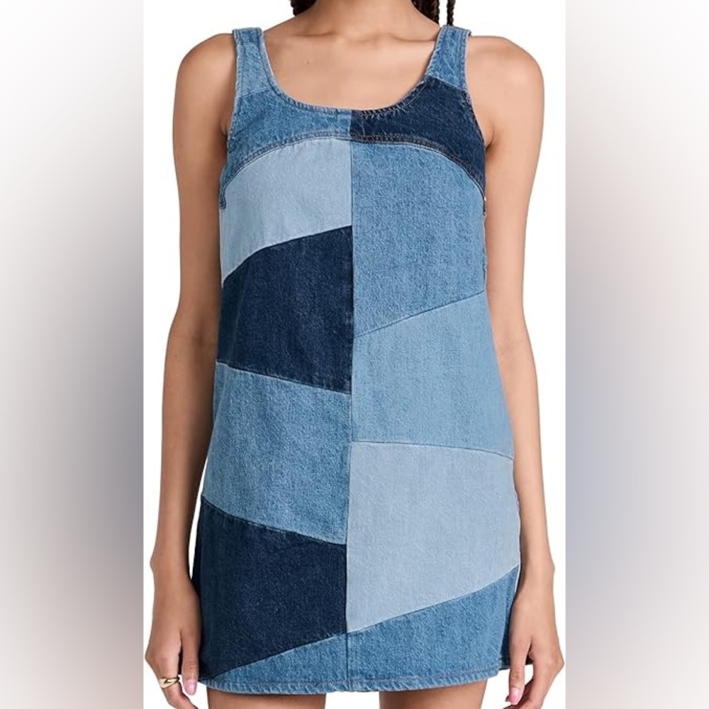 FRAME Micro Flare Denim Dress NWT